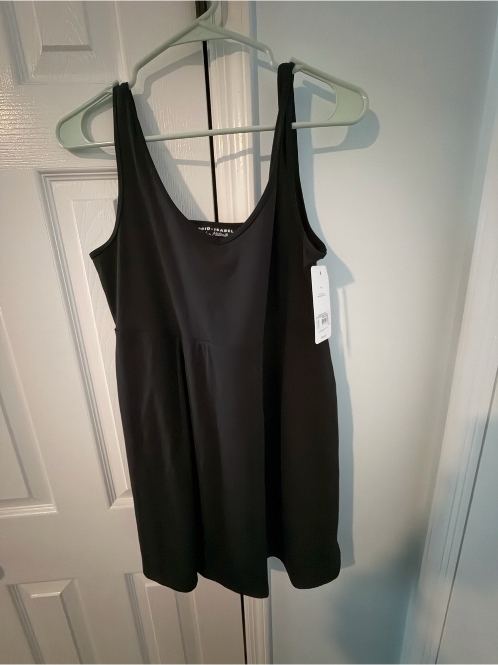 Women’s Maternity Sleeveless Black Tank Dress - Classic Simple Style